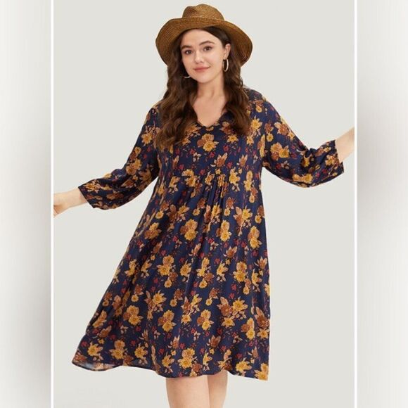Bloomchic Floral Long Sleeve Dress - Picture 1 of 7